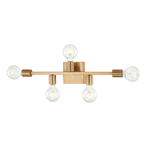Attune 22'' Wide 5-Light Vanity Light - Burnished Brass