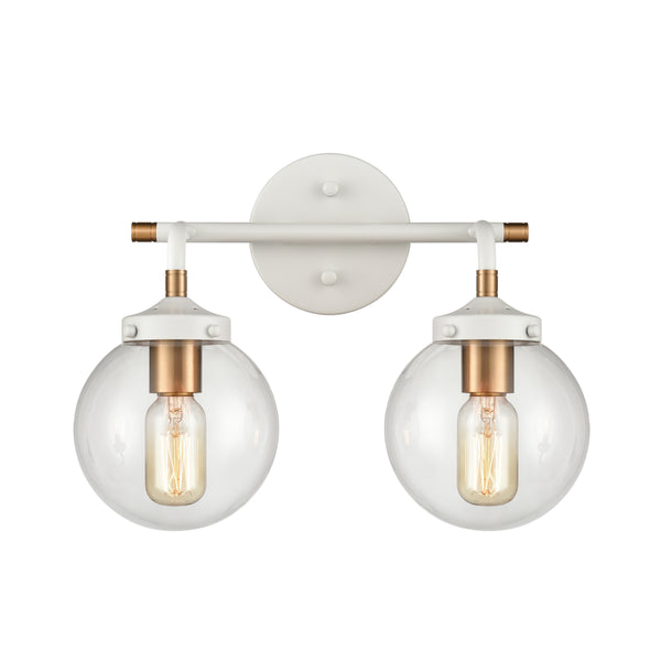 Boudreaux 15'' Wide 2-Light Vanity Light - Matte White