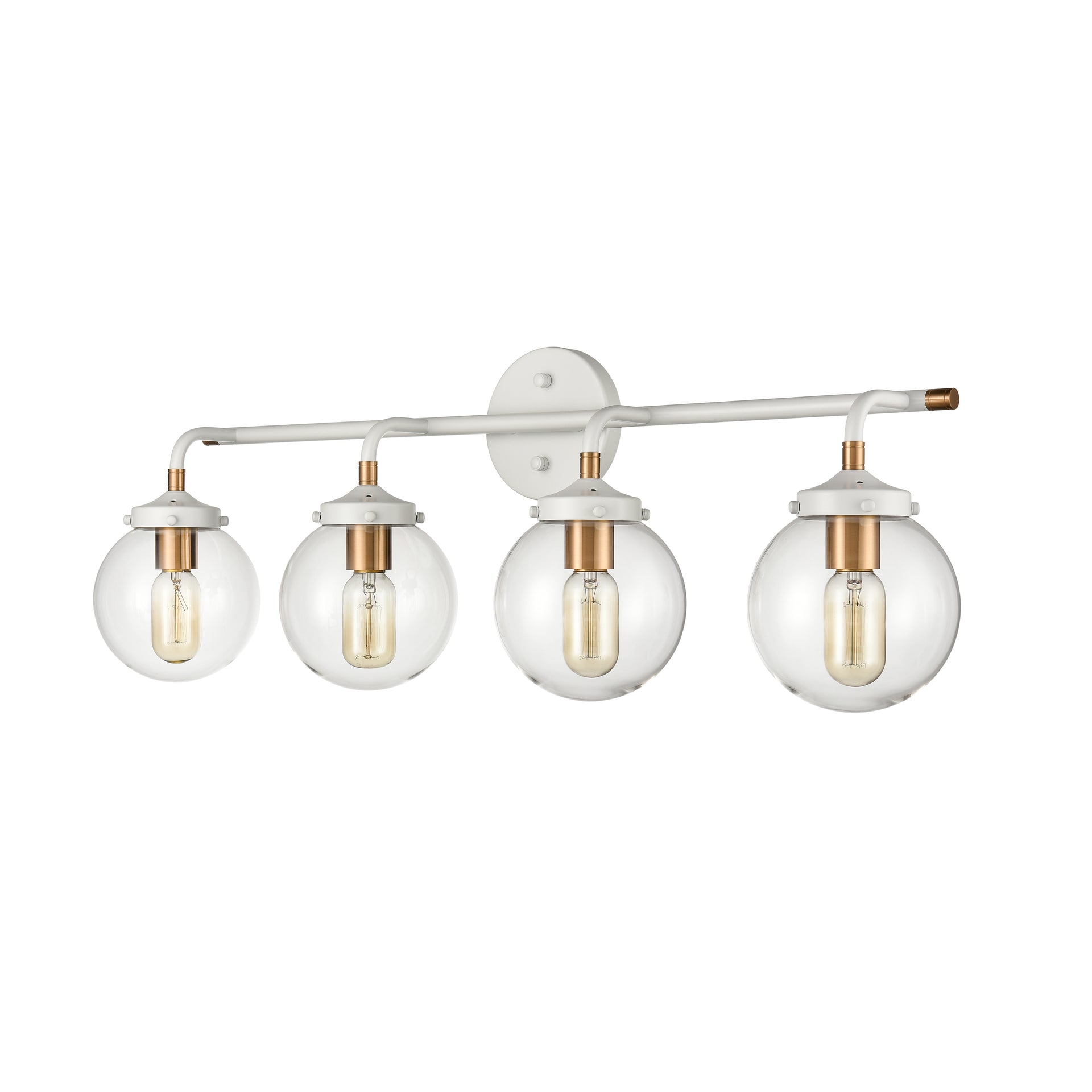Boudreaux 33'' Wide 4-Light Vanity Light - Matte White