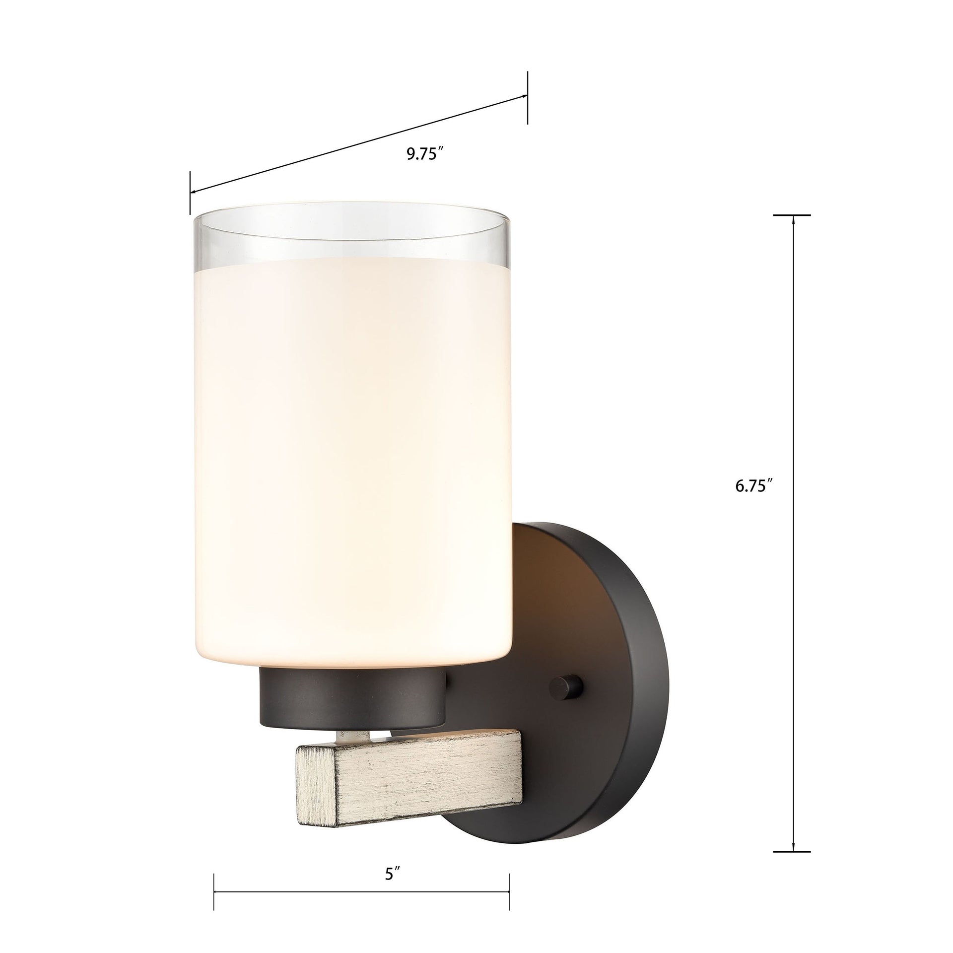 Briggs 5'' Wide 1-Light Vanity Light - Black