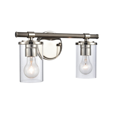 Burrow 15'' Wide 2-Light Vanity Light - Polished Nickel
