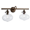 Clara 22.75'' Wide 2-Light Vanity Light - Architectural Bronze