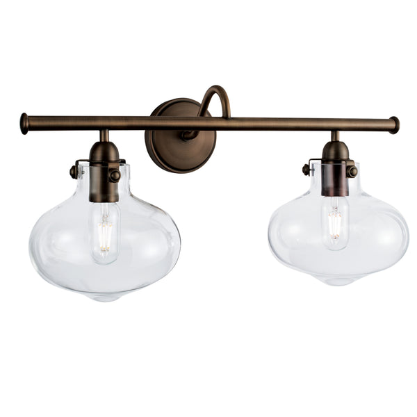 Clara 22.75'' Wide 2-Light Vanity Light - Architectural Bronze