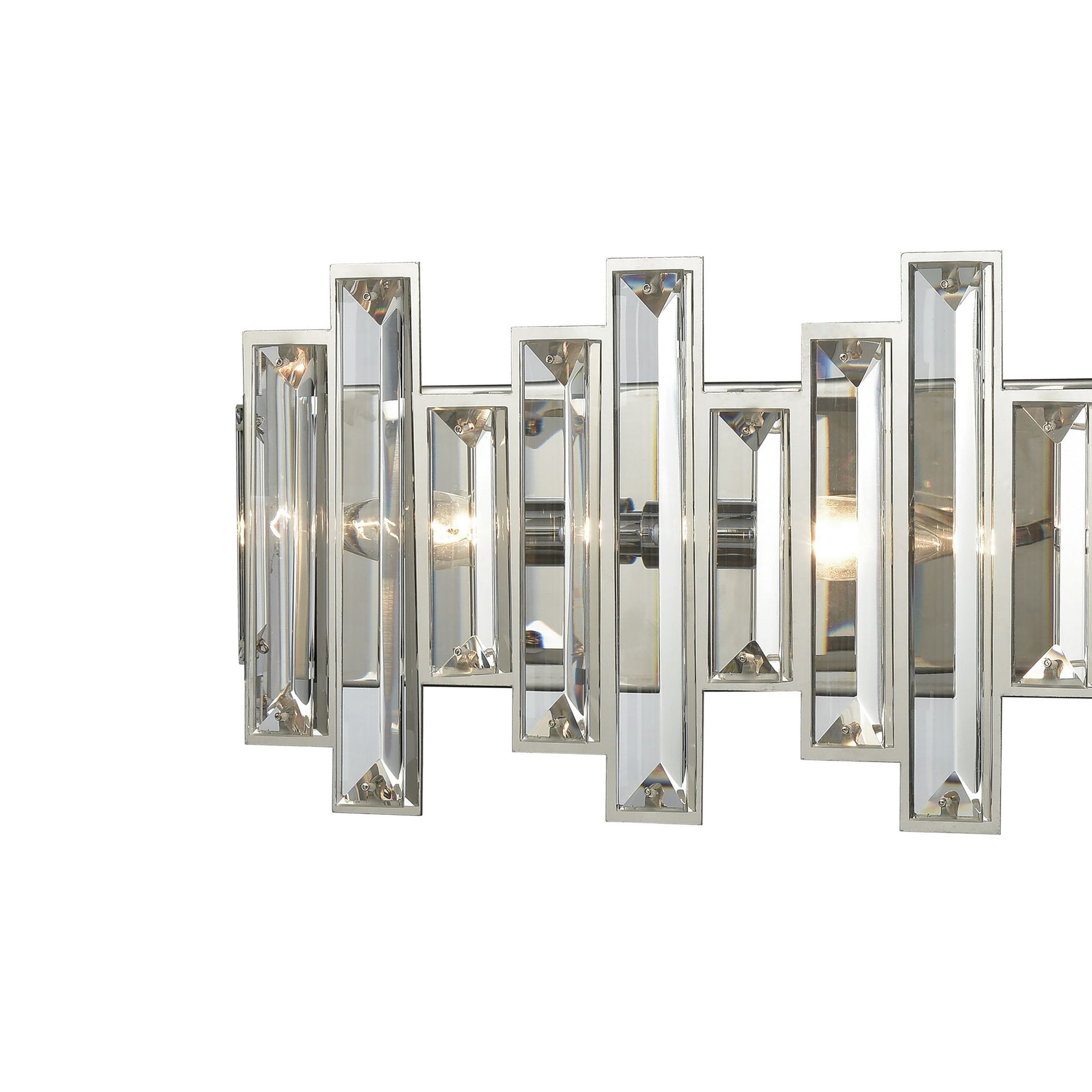Crystal Heights 25'' Wide 4-Light Vanity Light - Polished Chrome