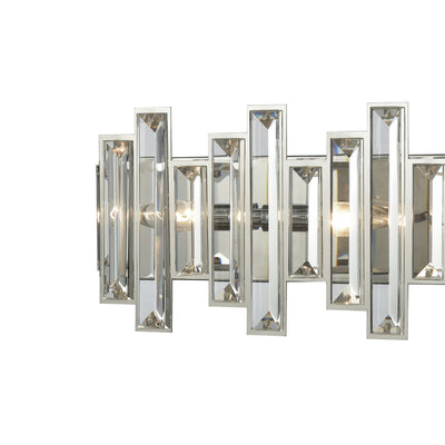 Crystal Heights 25'' Wide 4-Light Vanity Light - Polished Chrome