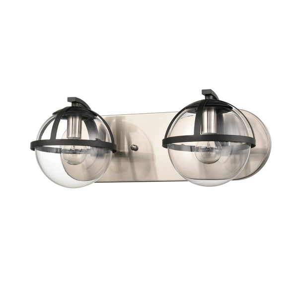 Davenay 16'' Wide 2-Light Vanity Light - Satin Nickel