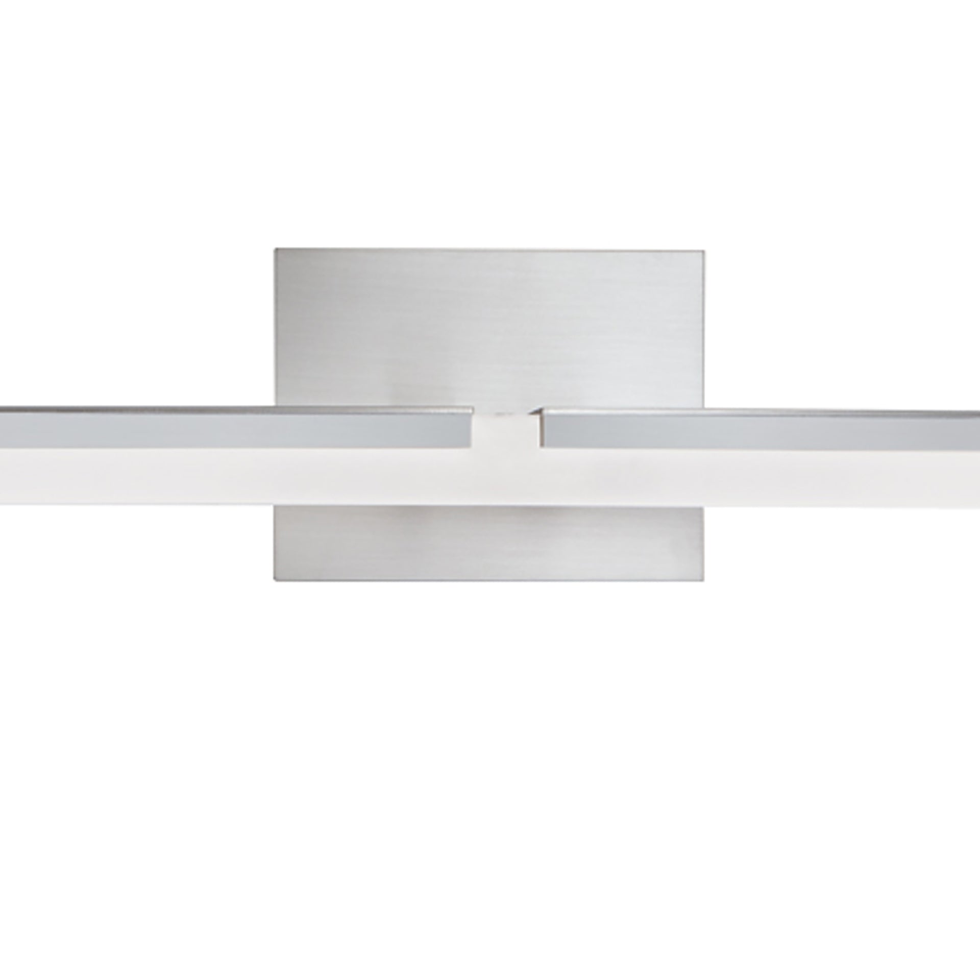 Double L 26'' Wide Integrated LED Vanity Light - Brushed Nickel