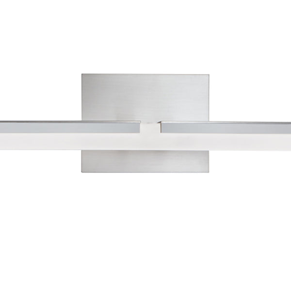 Double L 26'' Wide Integrated LED Vanity Light - Brushed Nickel