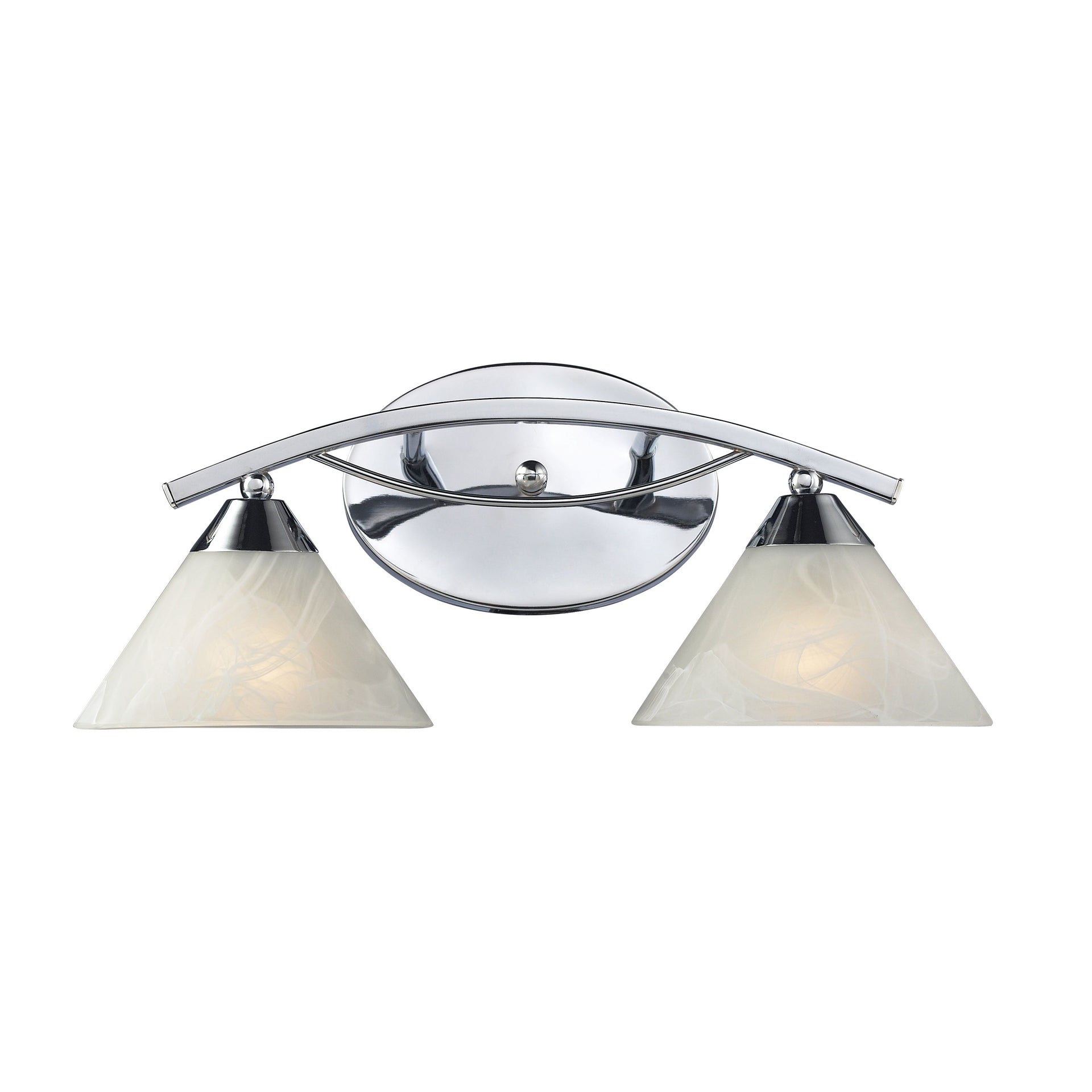 Elysburg 18'' Wide 2-Light Vanity Light - Polished Chrome