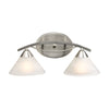 Elysburg 18'' Wide 2-Light Vanity Light - Satin Nickel