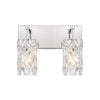 Forma de Crystal 14'' Wide 2-Light Vanity Light - Polished Chrome