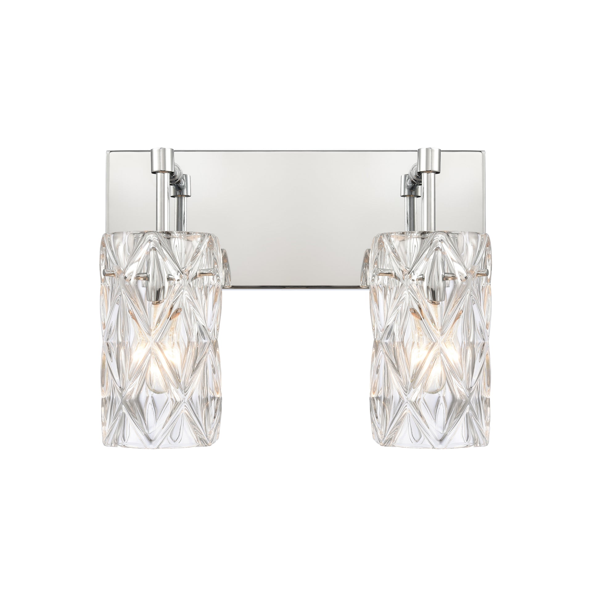 Forma de Crystal 14'' Wide 2-Light Vanity Light - Polished Chrome