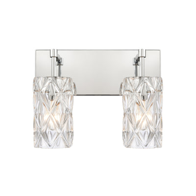 Forma de Crystal 14'' Wide 2-Light Vanity Light - Polished Chrome