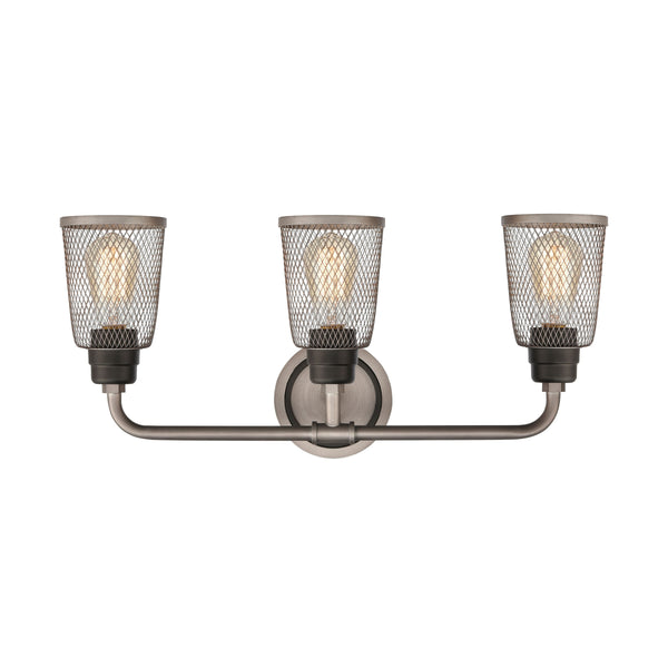 Glencoe 23'' Wide 3-Light Vanity Light - Weathered Zinc