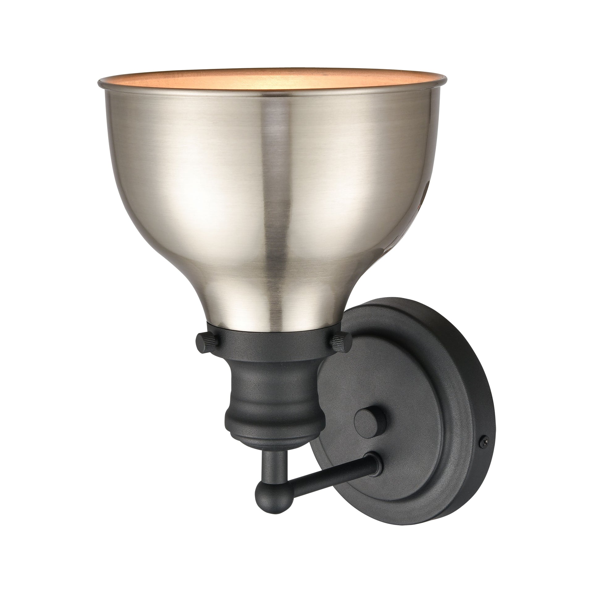 Haralson 10'' High 1-Light Sconce - Charcoal