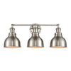 Haralson 24'' Wide 3-Light Vanity Light - Satin Nickel