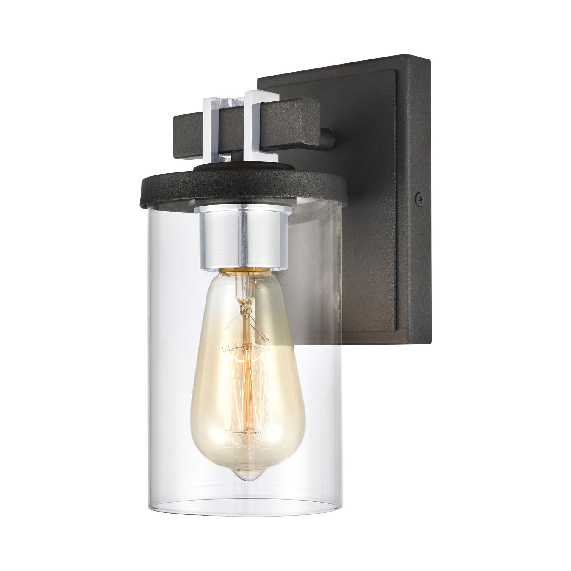 Holdfast 9'' High 1-Light Sconce - Charcoal