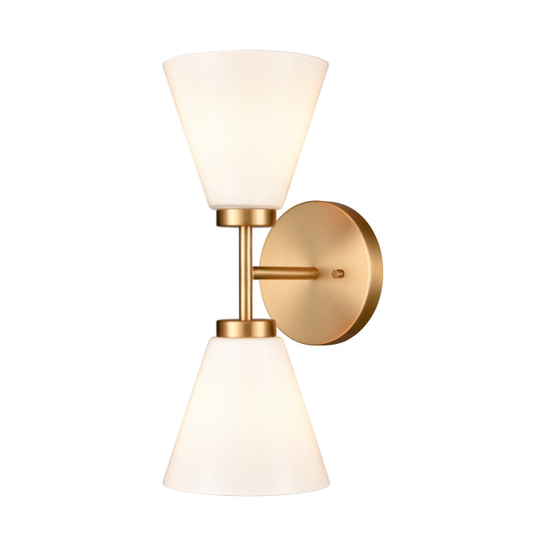 Houghton 15'' High 2-Light Vanity Light - Brushed Gold