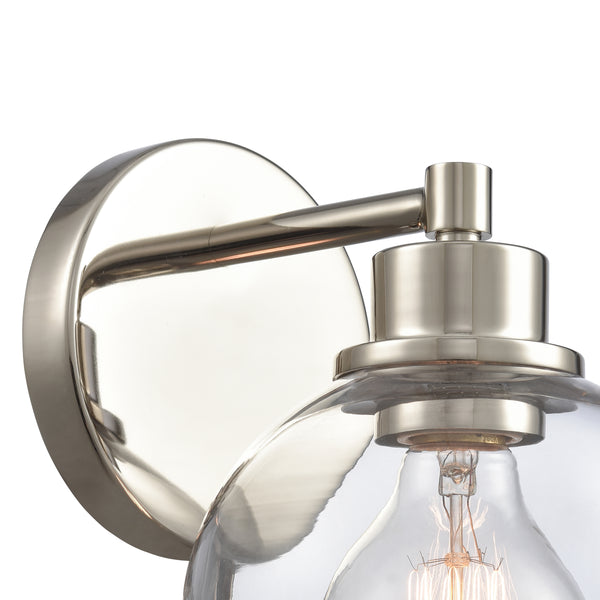 Julian 6'' Wide 1-Light Vanity Light - Polished Nickel