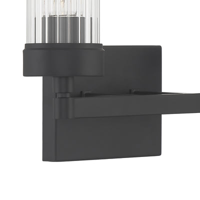 Lida 14'' Wide 2-Light Vanity Light - Matte Black