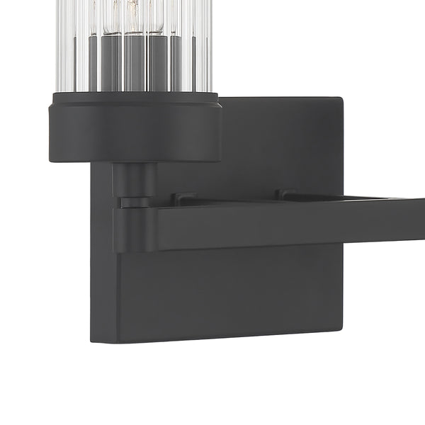 Lida 14'' Wide 2-Light Vanity Light - Matte Black