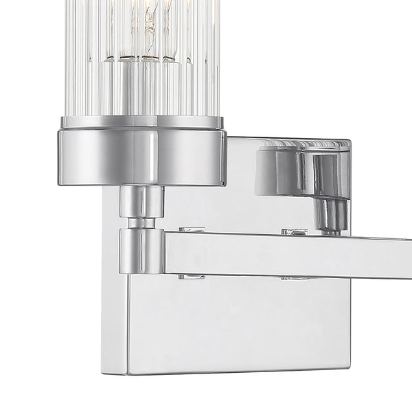 Lida 14'' Wide 2-Light Vanity Light - Chrome