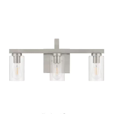 Melina 22'' Wide 3-Light Vanity Light - Brushed Nickel