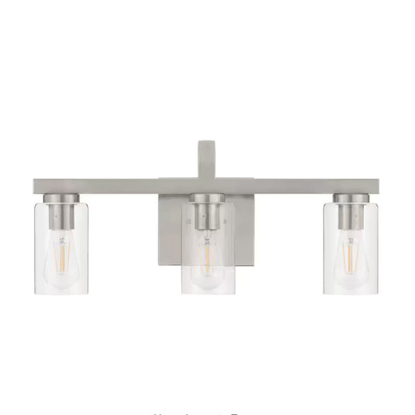 Melina 22'' Wide 3-Light Vanity Light - Brushed Nickel