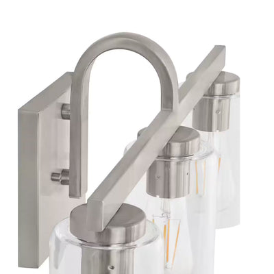Melina 22'' Wide 3-Light Vanity Light - Brushed Nickel