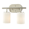 Pemlico 13'' Wide 2-Light Vanity Light - Satin Nickel