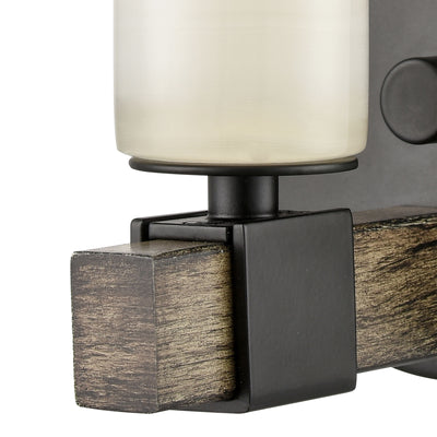 Stone Manor 5'' High 1-Light Sconce - Matte Black