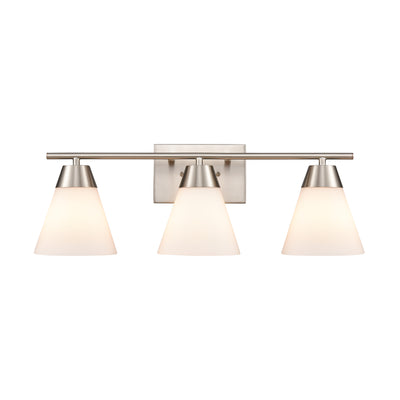 Vivica 24'' Wide 3-Light Vanity Light - Brushed Nickel