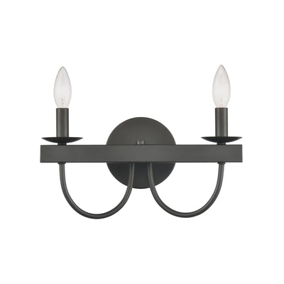 Williamson 14'' Wide 2-Light Vanity Light - Black