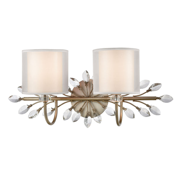 Asbury 24'' Wide 2-Light Vanity Light - Aged Silver