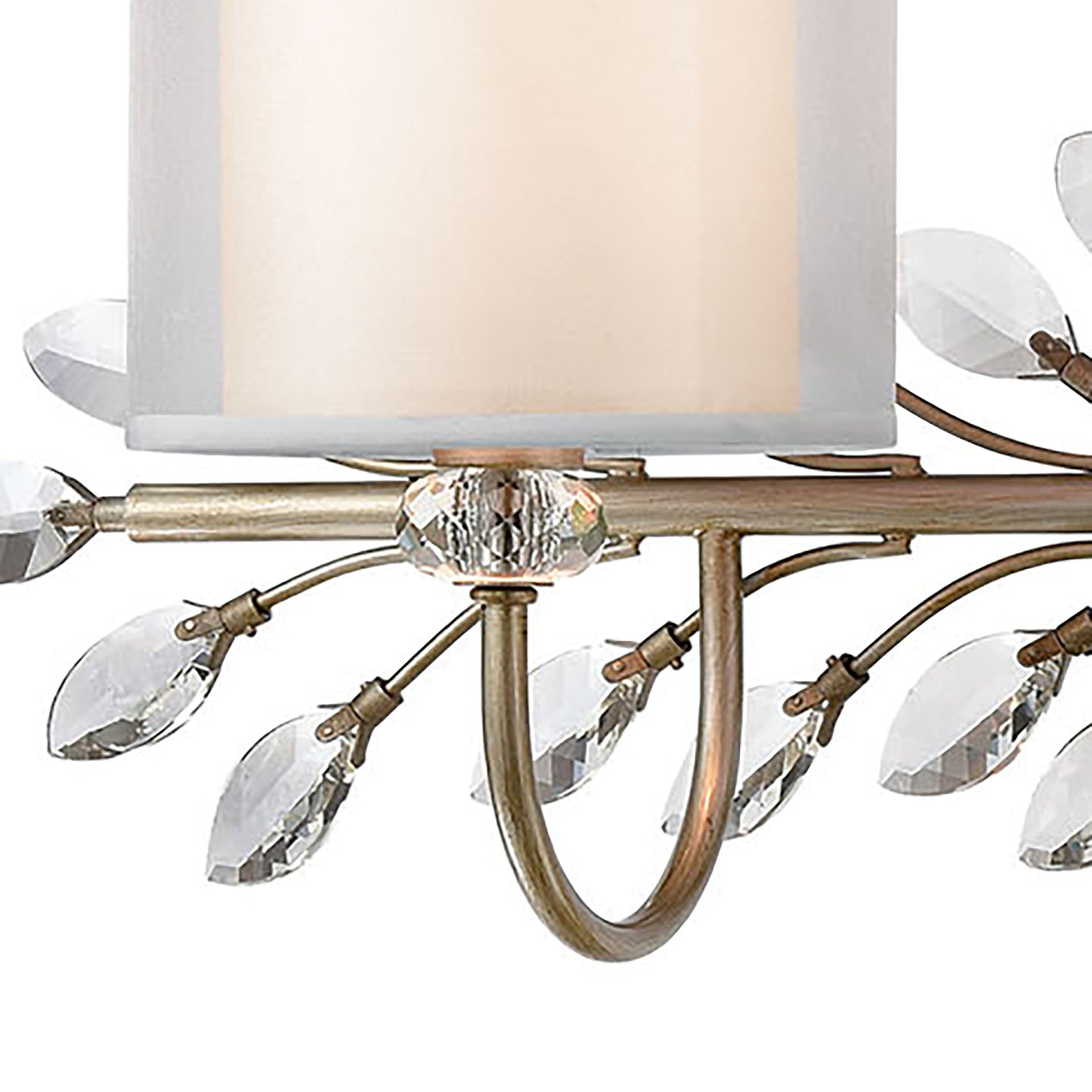Asbury 34'' Wide 3-Light Vanity Light - Aged Silver