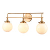 Beverly Hills 28'' Wide 3-Light Vanity Light - Satin Brass