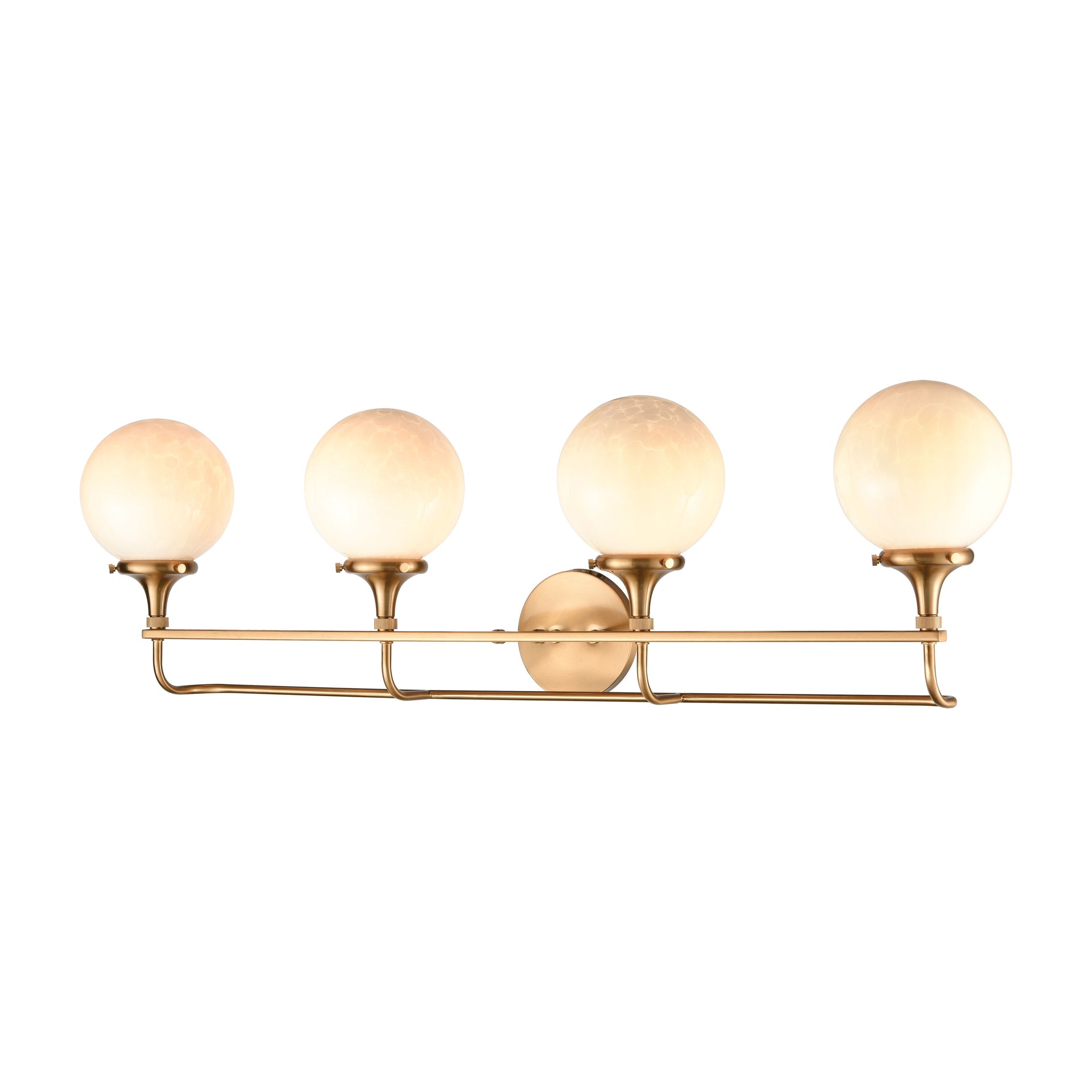 Beverly Hills 38'' Wide 4-Light Vanity Light - Satin Brass