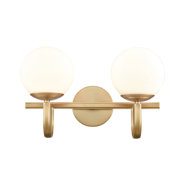 Caroline 16'' Wide 2-Light Vanity Light - Brushed Gold