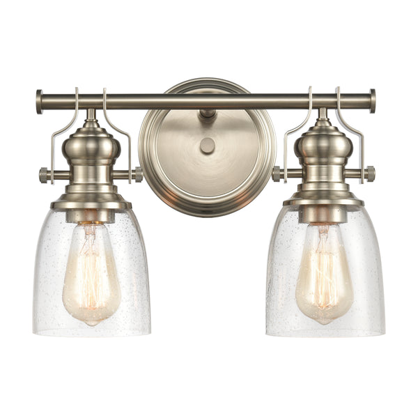 Chadwick 14'' Wide 2-Light Vanity Light - Satin Nickel