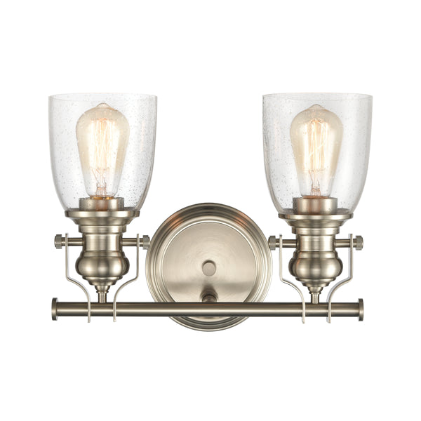 Chadwick 14'' Wide 2-Light Vanity Light - Satin Nickel