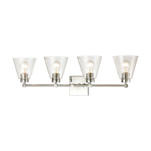 East Point 33'' Wide 4-Light Vanity Light - Polished Chrome
