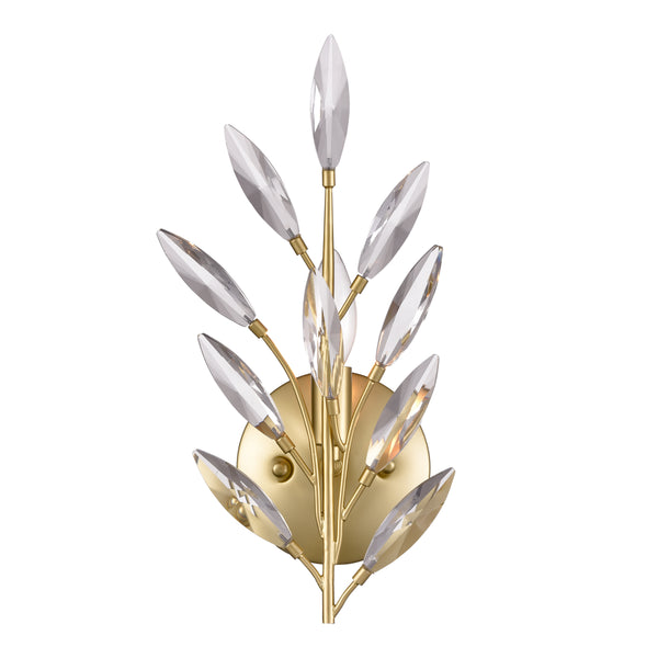 Flora Grace 14'' High 1-Light Sconce - Champagne Gold