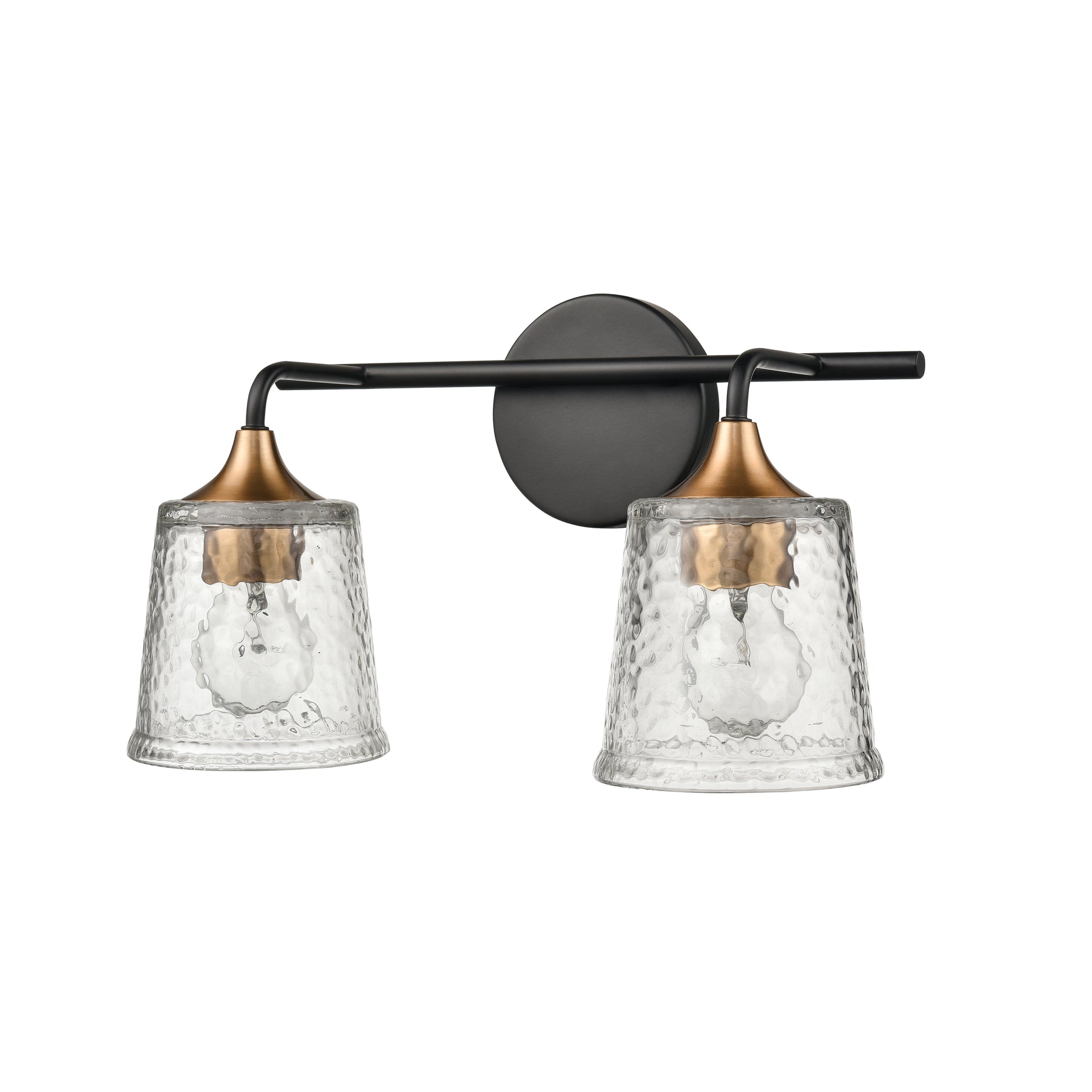 Hamy 15'' Wide 2-Light Vanity Light - Matte Black