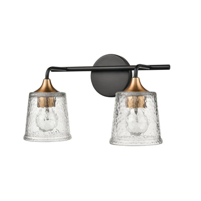 Hamy 15'' Wide 2-Light Vanity Light - Matte Black