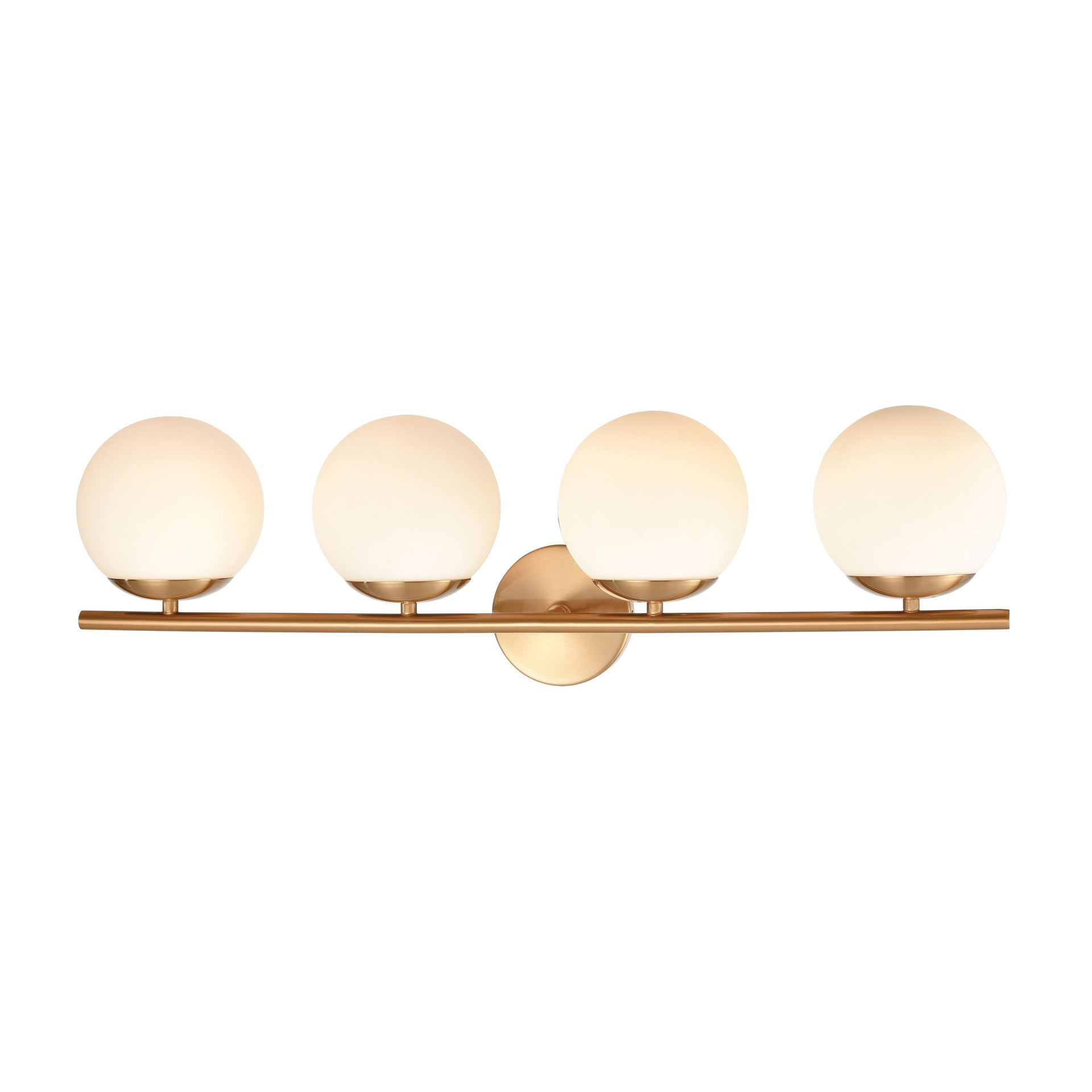 Hollywood Blvd 30'' Wide 4-Light Vanity Light - Satin Brass