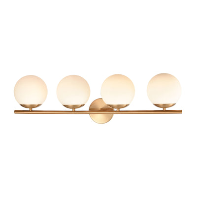 Hollywood Blvd 30'' Wide 4-Light Vanity Light - Satin Brass