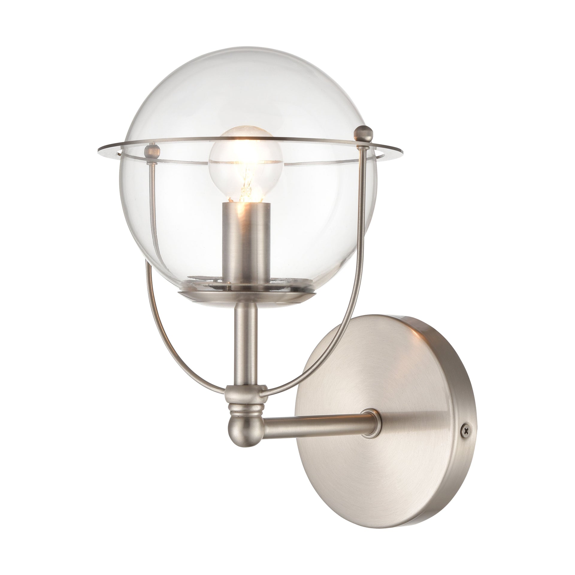 Langford 10'' High 1-Light Sconce - Satin Nickel