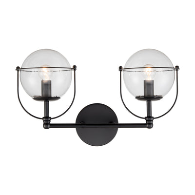 Langford 17'' Wide 2-Light Vanity Light - Matte Black