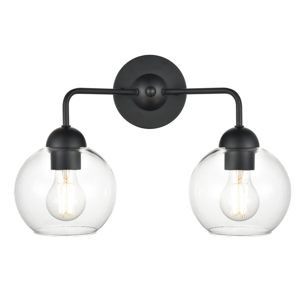 Astoria 15.75'' Wide 2-Light Vanity Light - Matte Black