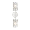 Forma de Crystal 21'' High 2-Light Sconce - Polished Chrome